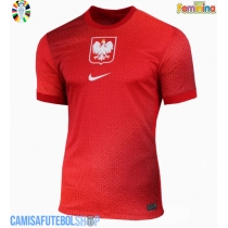 Camisa de time de futebol Polónia Replicas 2º Equipamento Feminina Europeu 2024 Manga Curta